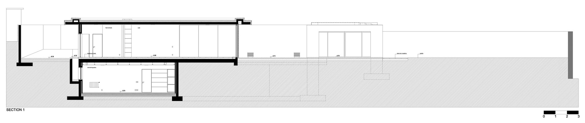An Elegant Modern House with Courtyards and Pool Flanked by Stone Walls in Porto, Portugal by Sérgio Koch (18)