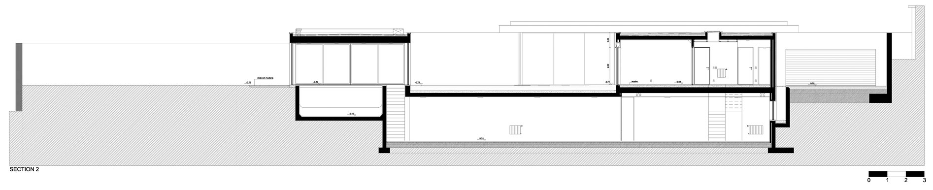 An Elegant Modern House with Courtyards and Pool Flanked by Stone Walls in Porto, Portugal by Sérgio Koch (19)