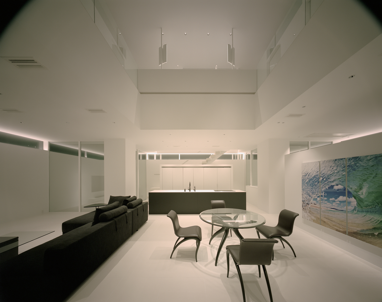 An Elegant Modern Minimalist House with Transparent Garage in Takamatsu by Fujiwaramuro Architects (18)