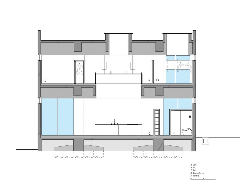 An Elegant Modern Minimalist House with Transparent Garage in Takamatsu by Fujiwaramuro Architects (32)