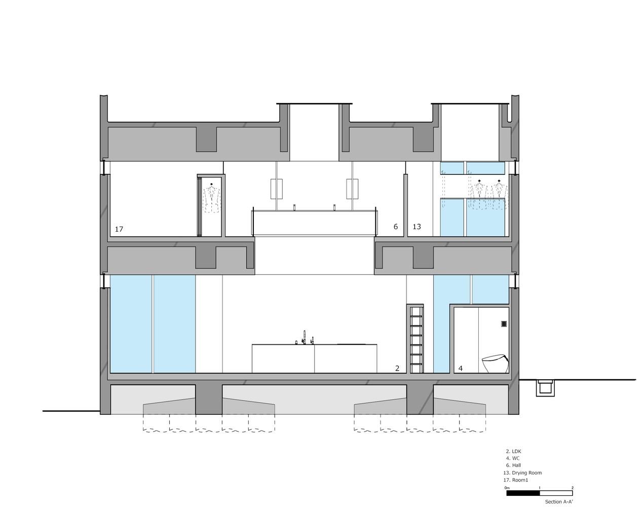 An Elegant Modern Minimalist House with Transparent Garage in Takamatsu by Fujiwaramuro Architects (32)
