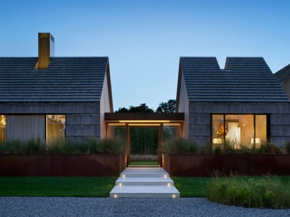 An Elegant Modern Oceanfront Home in Earthy Tones for a Young Couple in East Hampton by Bates Masi Architects (13)