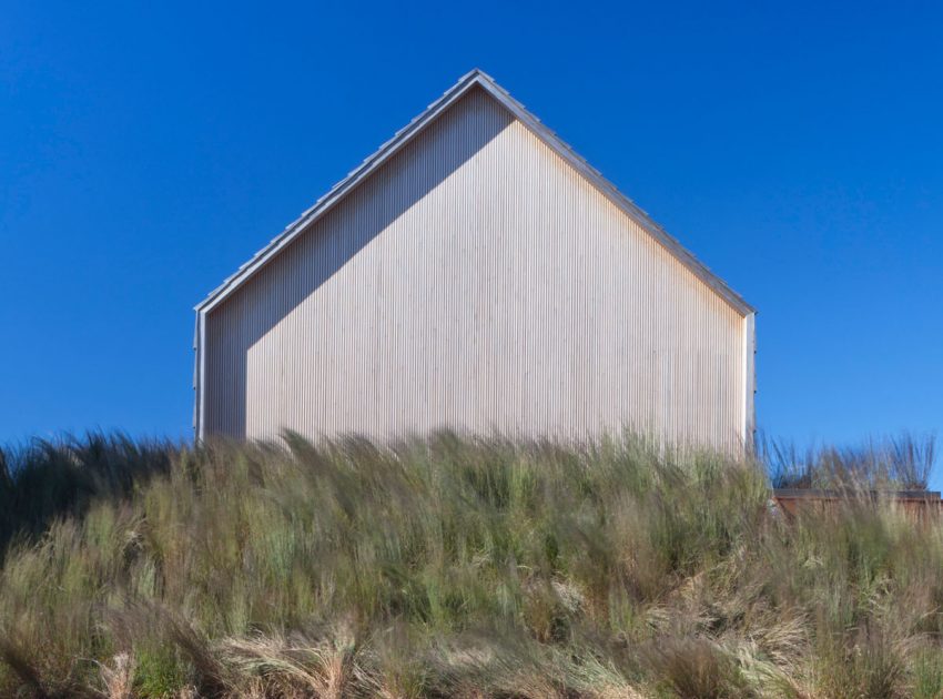 An Elegant Modern Oceanfront Home in Earthy Tones for a Young Couple in East Hampton by Bates Masi Architects (2)