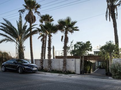 An Elegant Modern Seaside Home Perched on the Edge of a Cliff with Rooftop Deck in Amchit, Lebanon