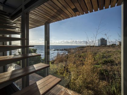 An Elegant Modern Seaside Home Perched on the Edge of a Cliff with Rooftop Deck in Amchit, Lebanon by BLANKPAGE Architects (11)