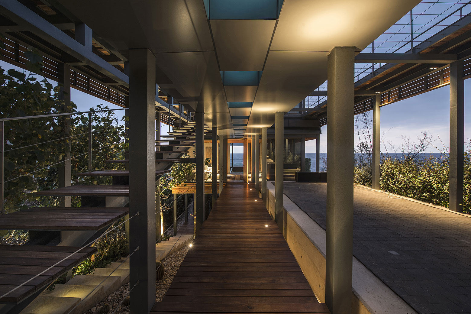 An Elegant Modern Seaside Home Perched on the Edge of a Cliff with Rooftop Deck in Amchit, Lebanon by BLANKPAGE Architects (17)