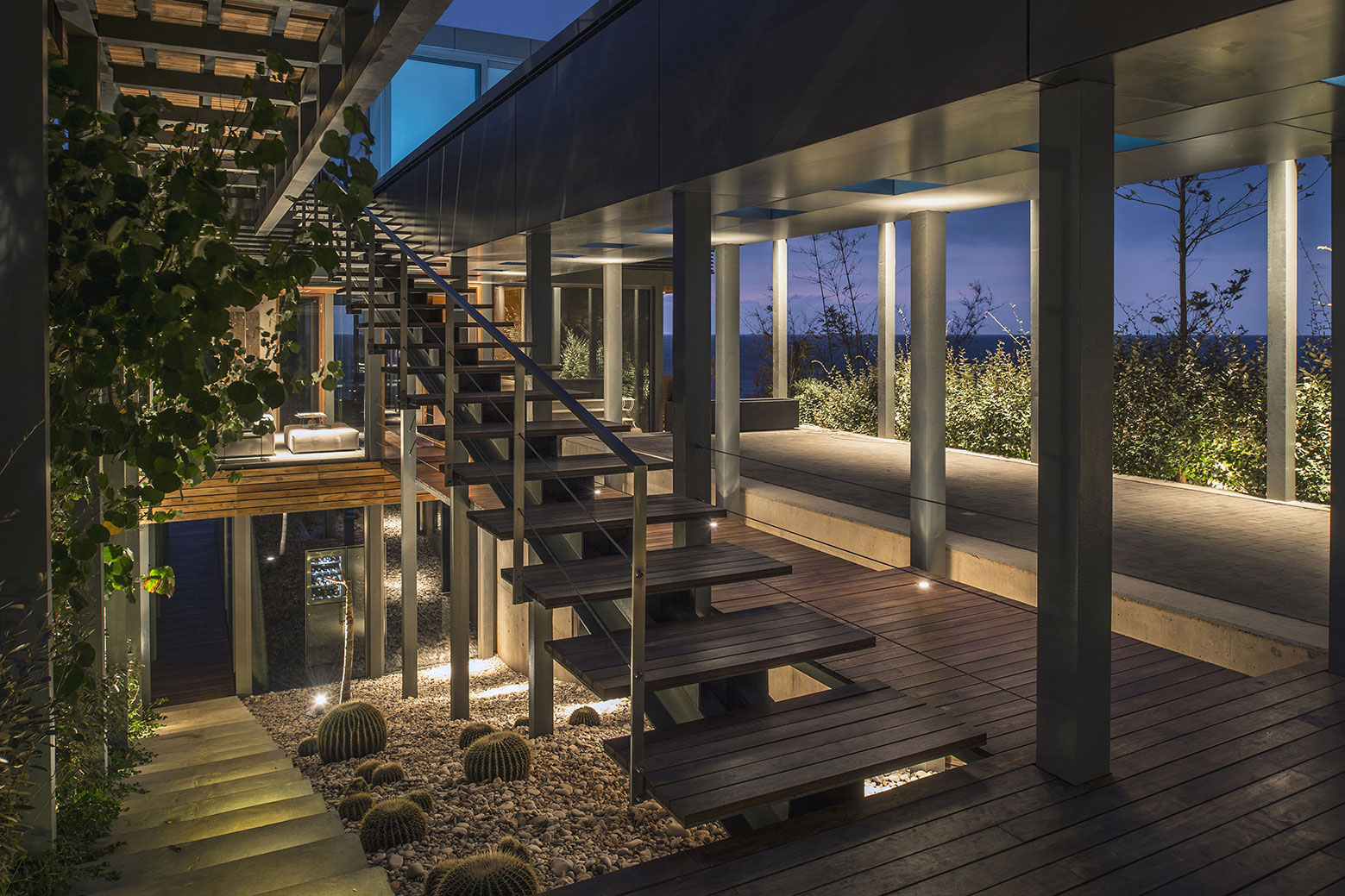 An Elegant Modern Seaside Home Perched on the Edge of a Cliff with Rooftop Deck in Amchit, Lebanon by BLANKPAGE Architects (18)