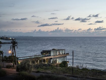 An Elegant Modern Seaside Home Perched on the Edge of a Cliff with Rooftop Deck in Amchit, Lebanon by BLANKPAGE Architects (19)