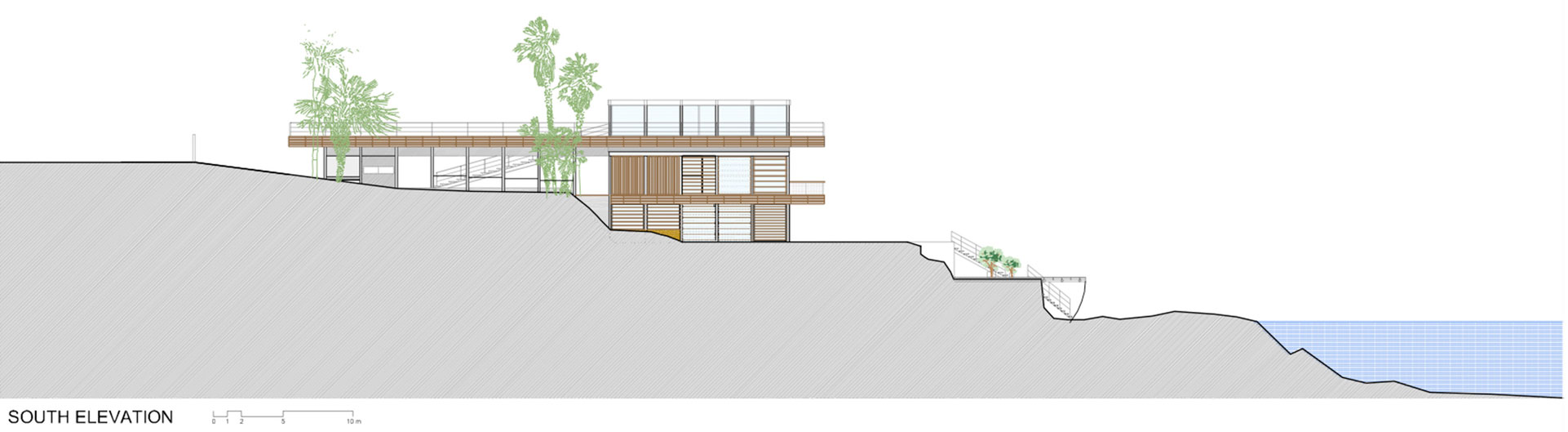 An Elegant Modern Seaside Home Perched on the Edge of a Cliff with Rooftop Deck in Amchit, Lebanon by BLANKPAGE Architects (22)