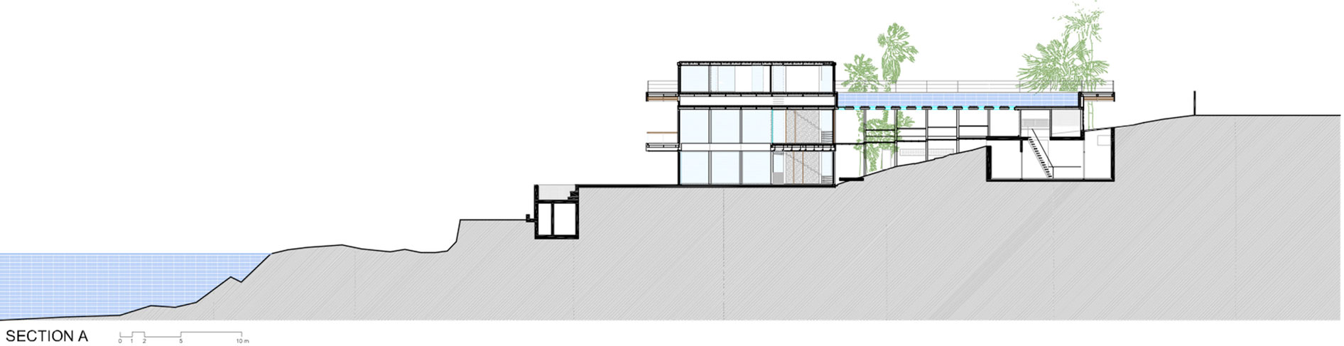 An Elegant Modern Seaside Home Perched on the Edge of a Cliff with Rooftop Deck in Amchit, Lebanon by BLANKPAGE Architects (24)