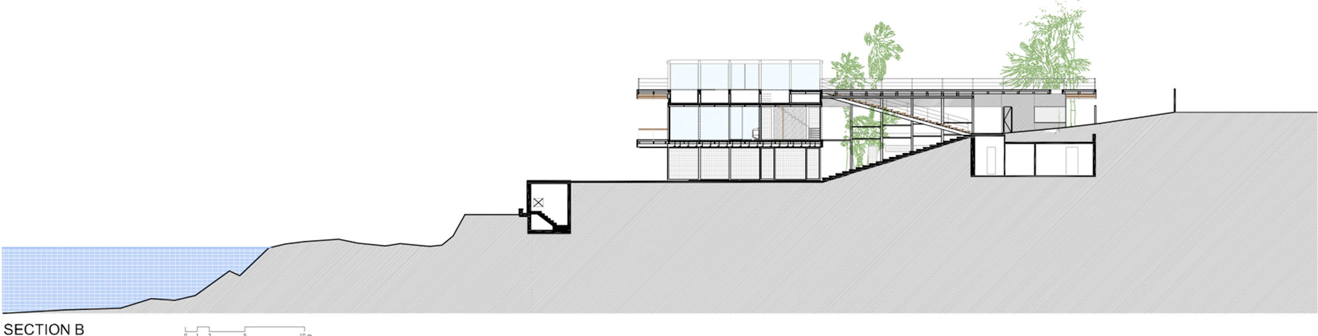An Elegant Modern Seaside Home Perched on the Edge of a Cliff with Rooftop Deck in Amchit, Lebanon by BLANKPAGE Architects (25)
