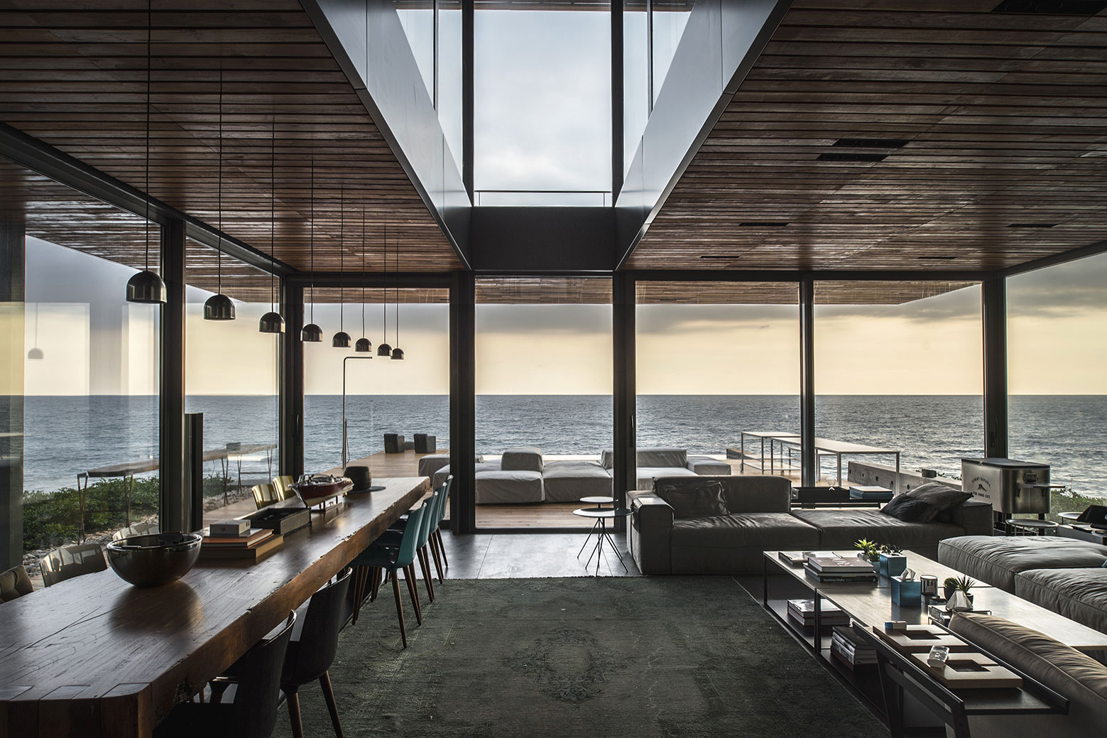 An Elegant Modern Seaside Home Perched on the Edge of a Cliff with Rooftop Deck in Amchit, Lebanon by BLANKPAGE Architects (7)