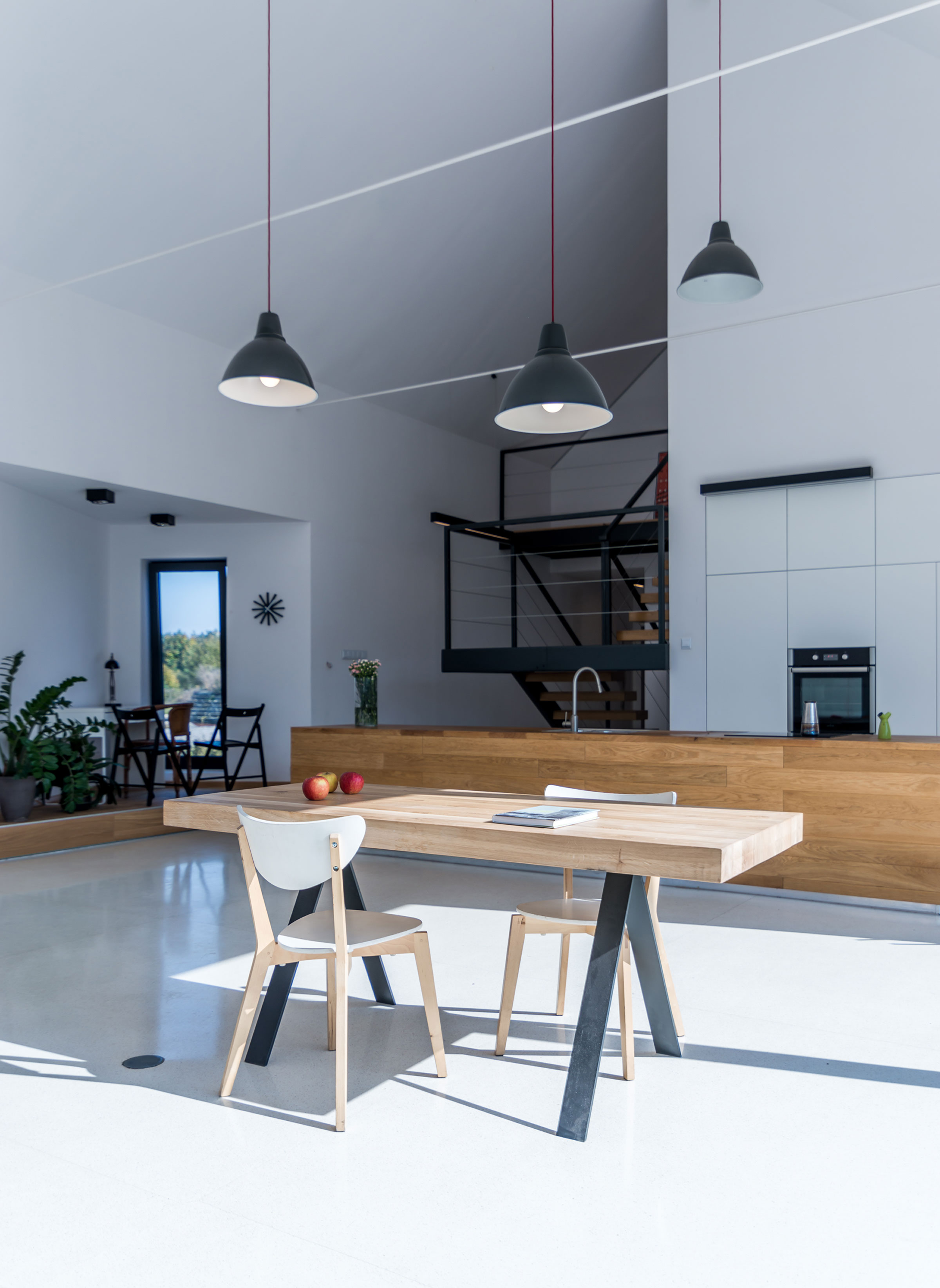 An Elegant and Airy Contemporary Home with Gabion Walls in Zawiercie, Poland by Kropka Studio (19)