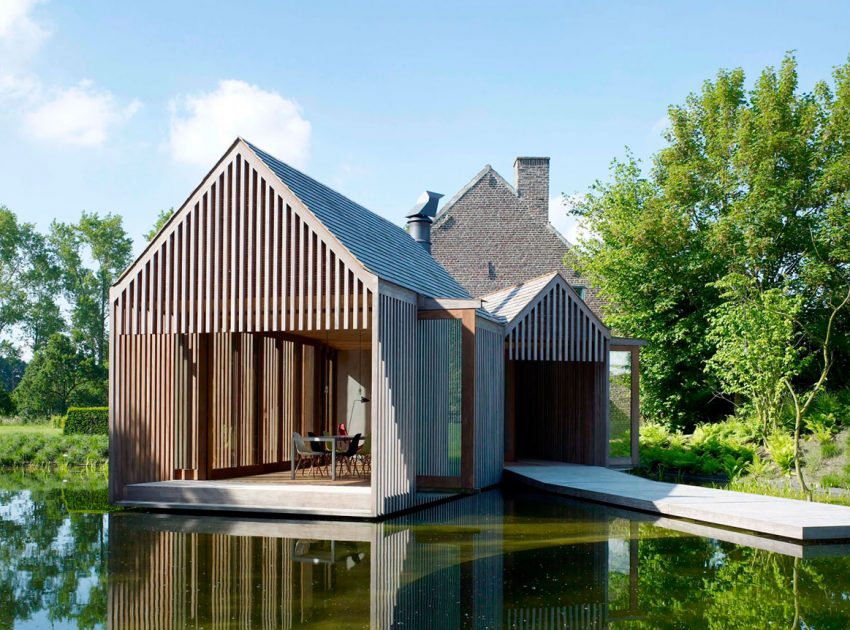 An Elegant and Idyllic Contemporary Home with Striking Views in Flanders by Wim Goes Architectuur (3)