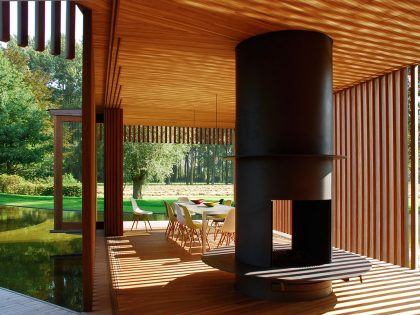 An Elegant and Idyllic Contemporary Home with Striking Views in Flanders by Wim Goes Architectuur (9)