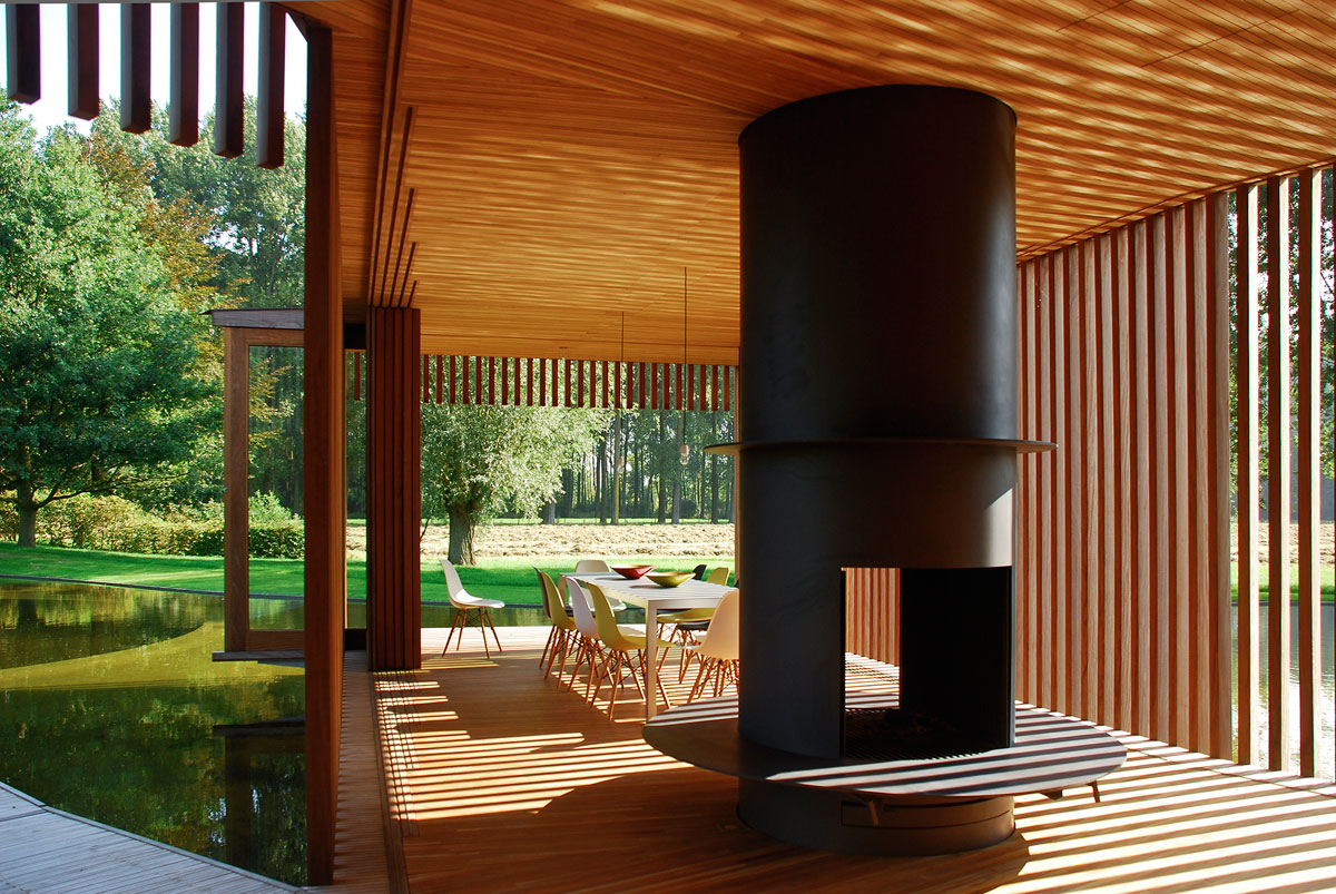 An Elegant and Idyllic Contemporary Home with Striking Views in Flanders by Wim Goes Architectuur (9)
