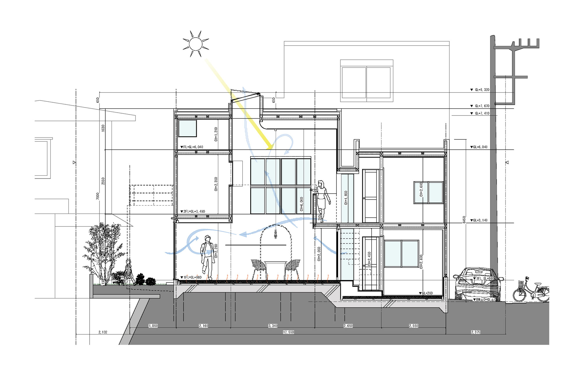 An Elegant and Luminous Home with Stunning Arched Openings in Kanagawa Prefecture by Takushu ARAI Architects (17)
