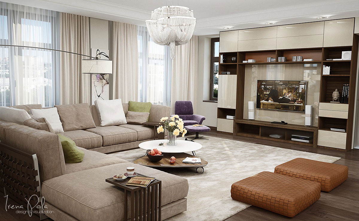 An Elegant and Luxurious Modern Apartment with Bright Details in Kiev, Ukraine by Irena Poliakova (2)