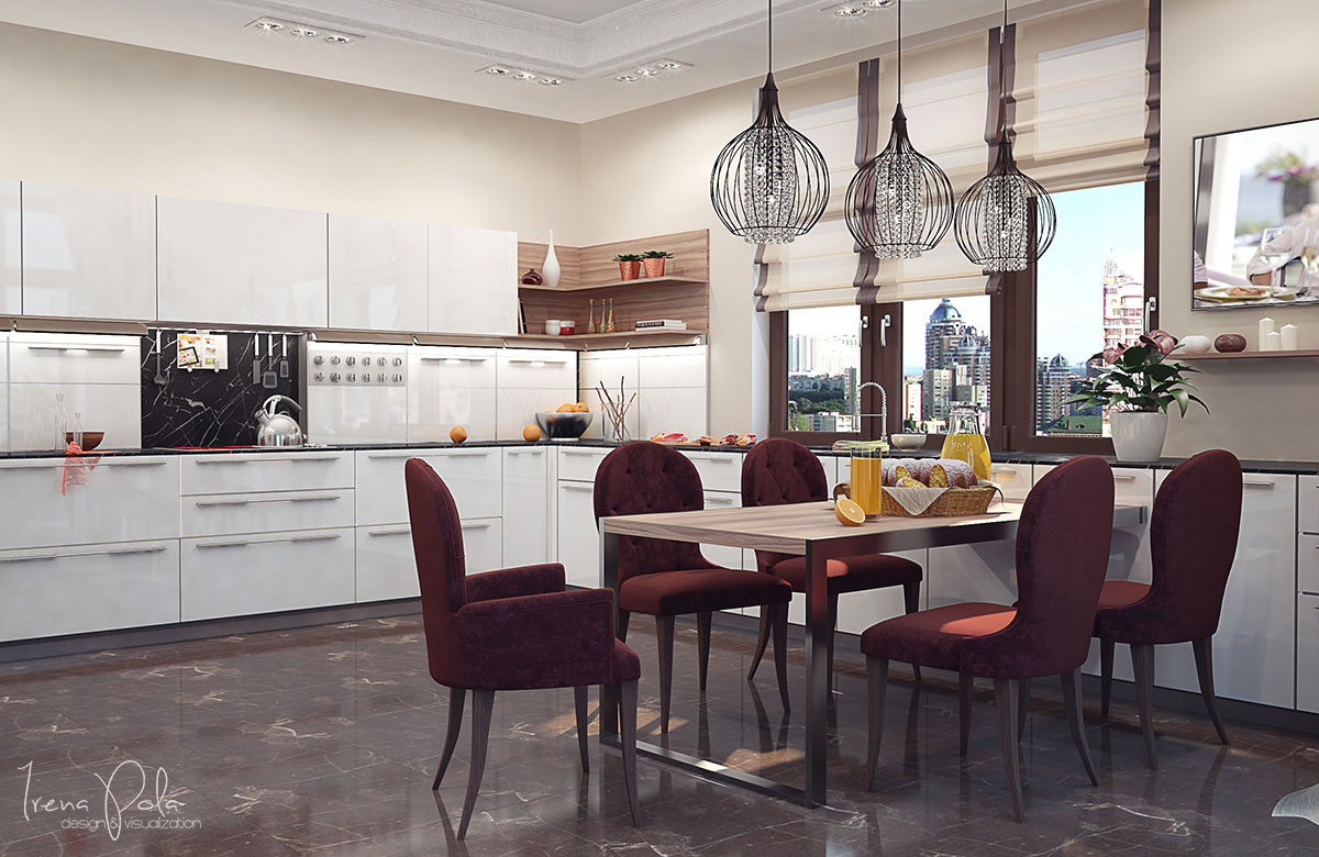 An Elegant and Luxurious Modern Apartment with Bright Details in Kiev, Ukraine by Irena Poliakova (3)