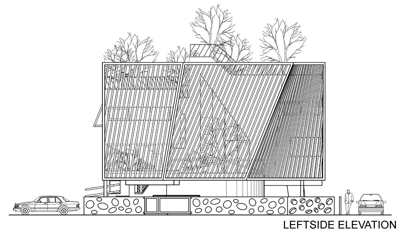 An Elegant and Sculptural Home with Sustainable and Eco-Friendly Layout in Gyeonggi-do, South Korea by IROJE KHM Architects (30)