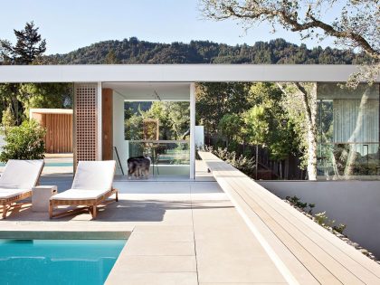 An Elegant and Unique Modern Home Nestled into the Hillside in Larkspur by Jensen Architects (10)