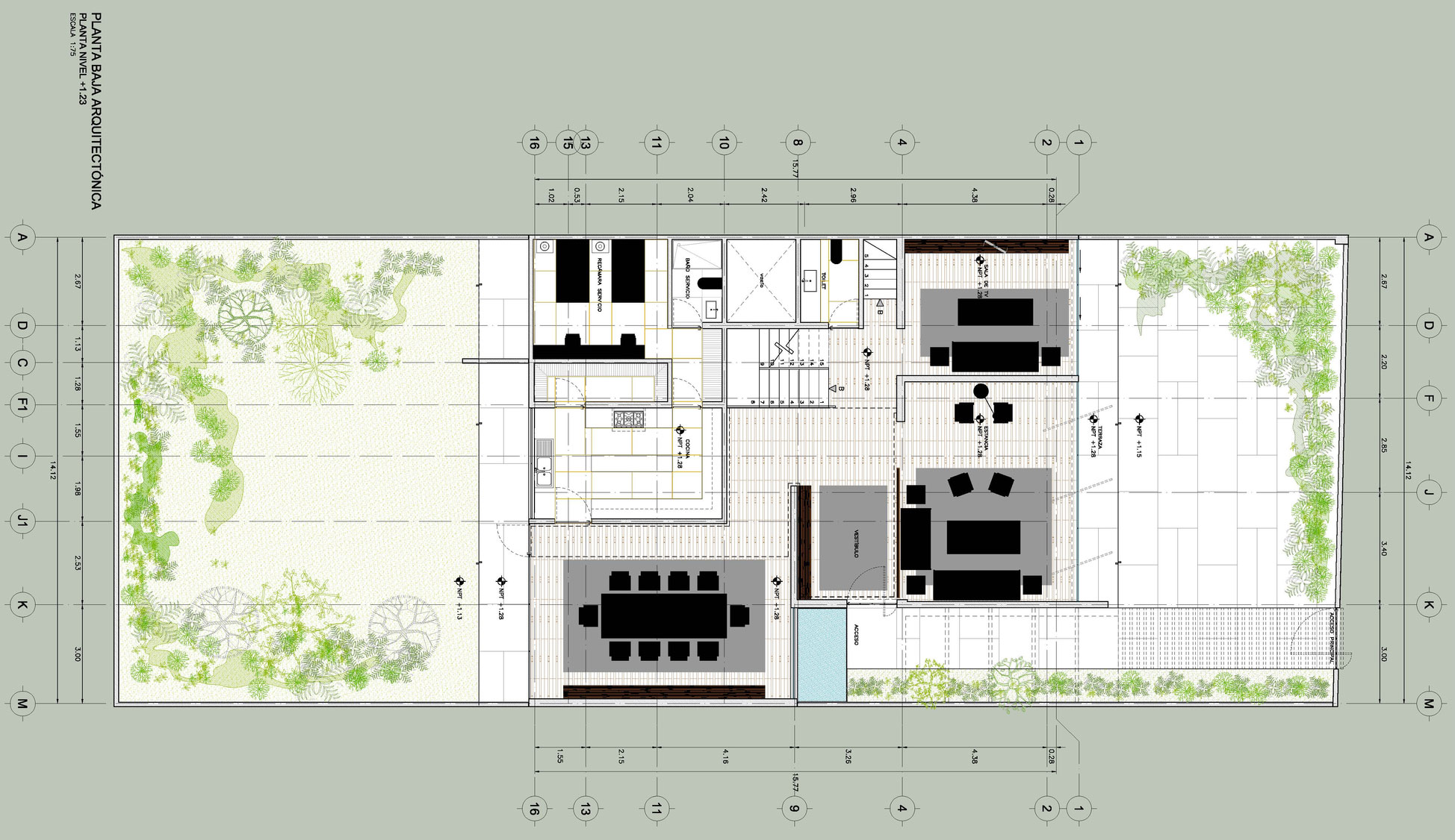 An Exquisite Modern Home Based on Concrete, Glass and Steel in Mexico City by José Juan Rivera Río (15)