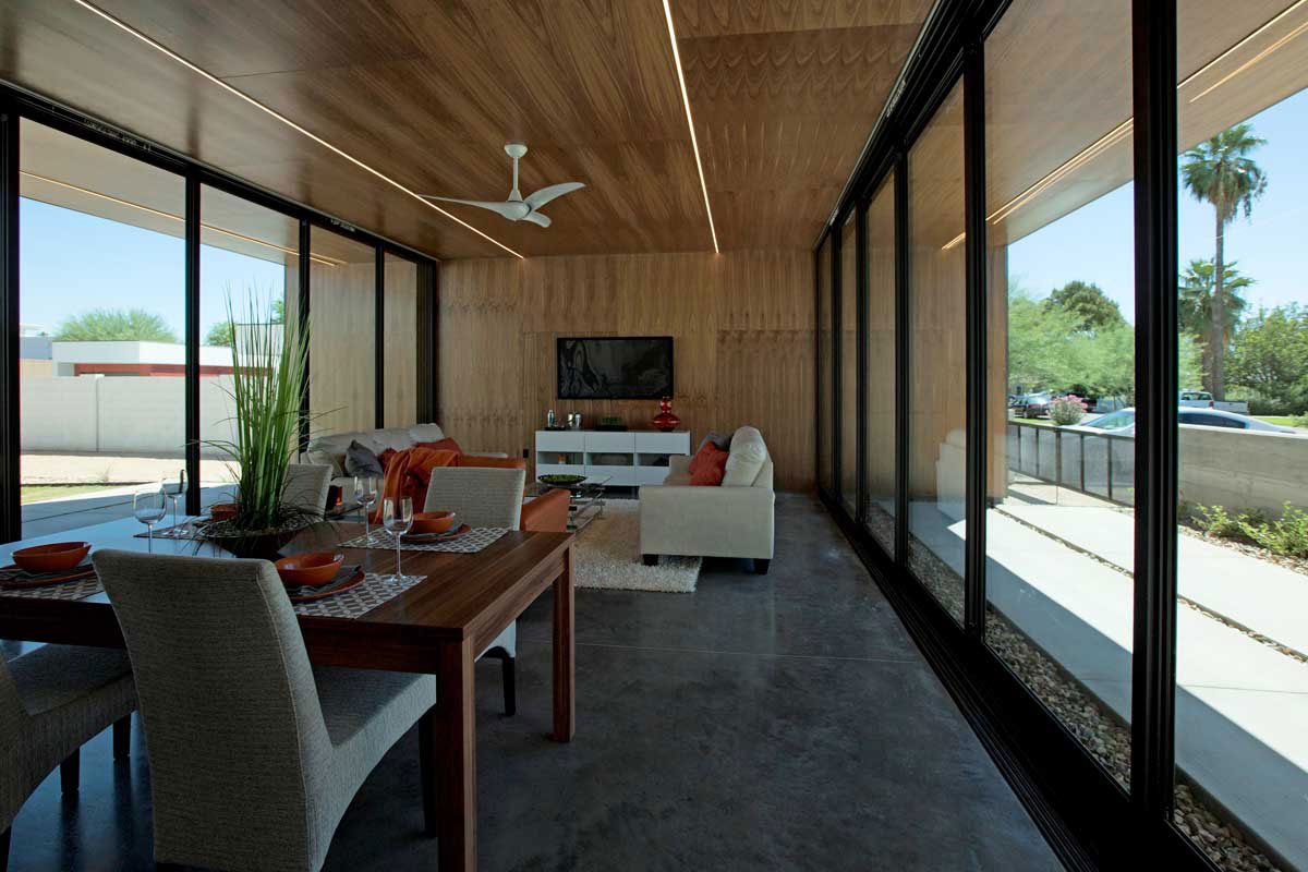 An Open Plan Contemporary Home Built on a Vacant Lot in Phoenix, Arizona by The Ranch Mine (13)