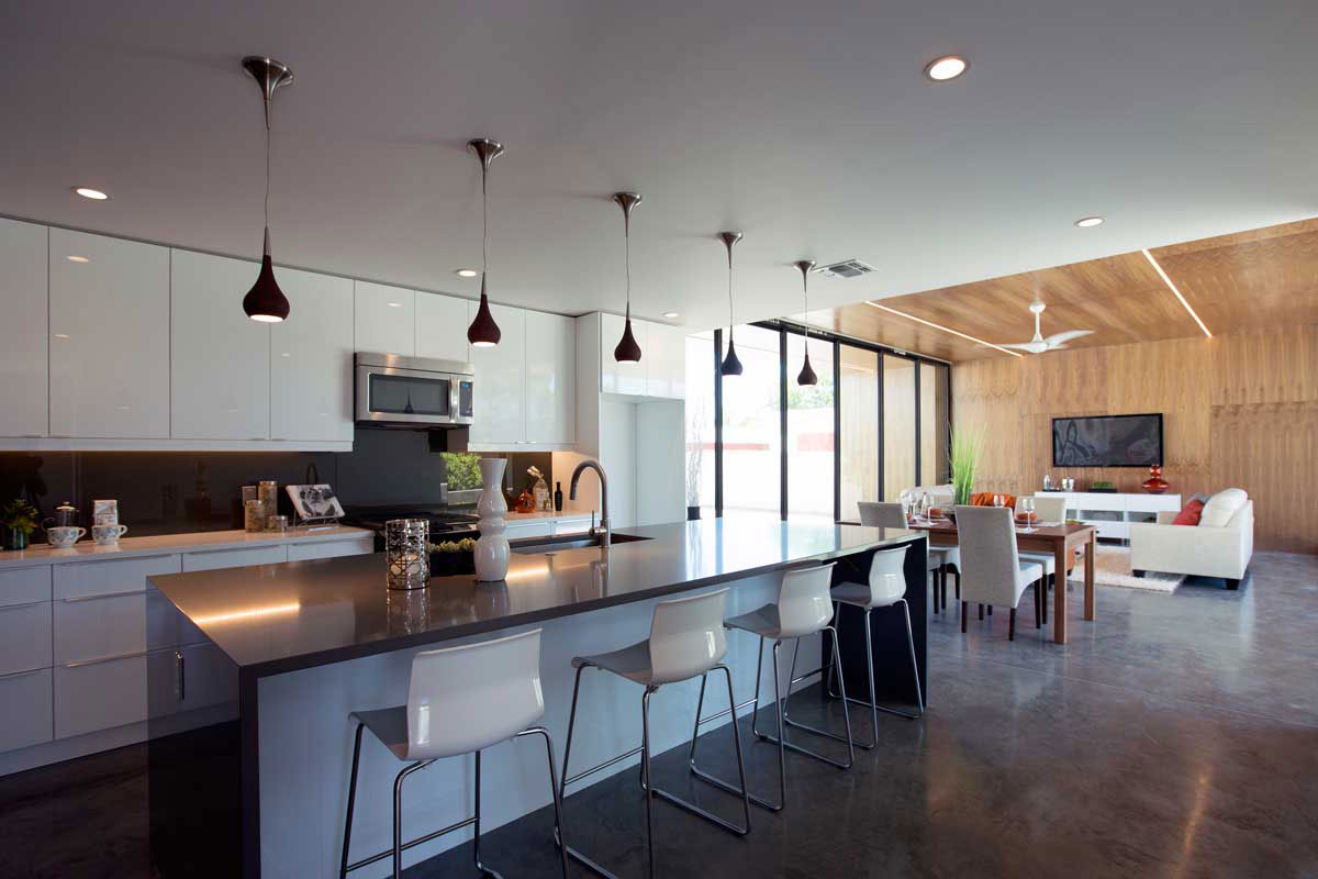 An Open Plan Contemporary Home Built on a Vacant Lot in Phoenix, Arizona by The Ranch Mine (8)