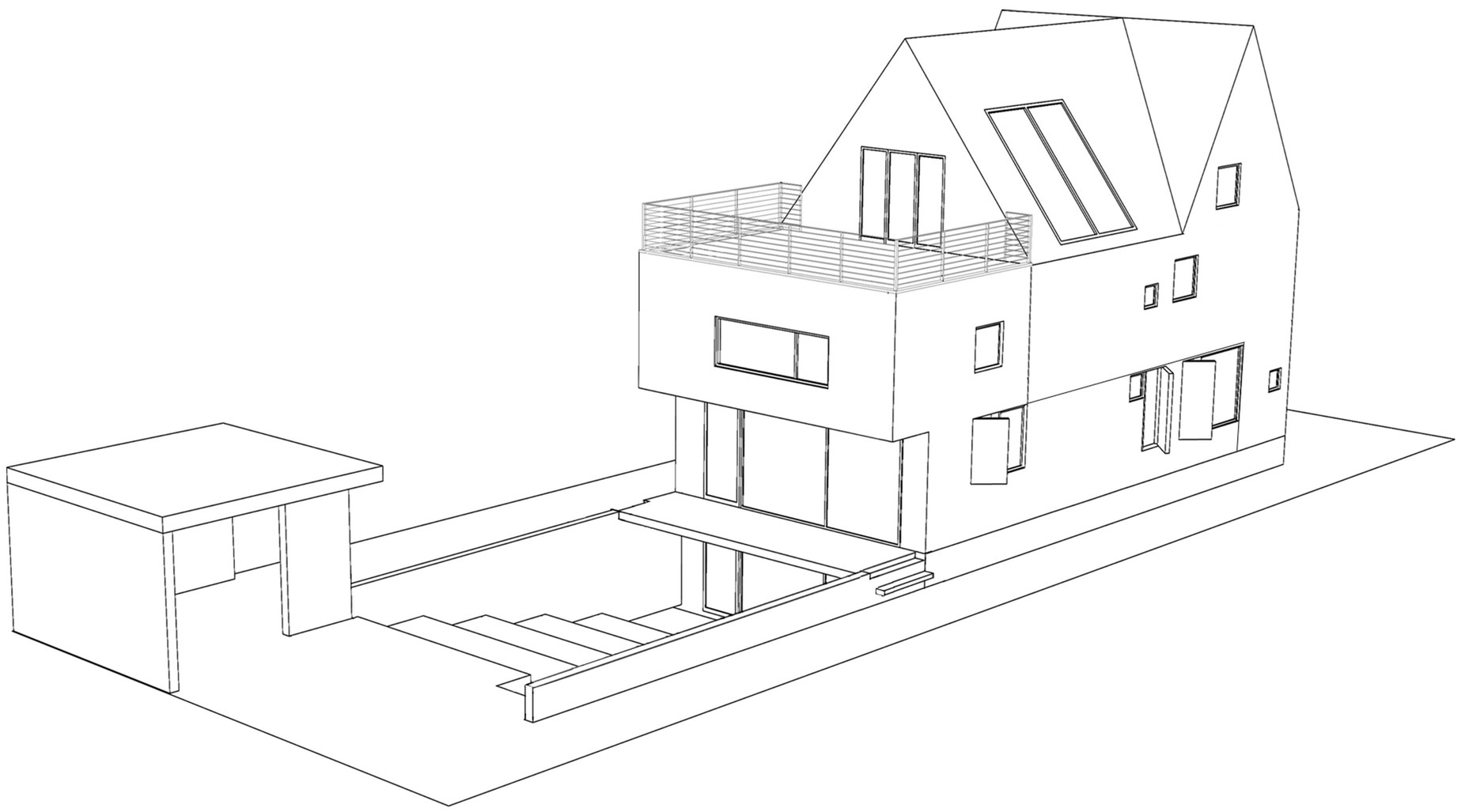 An Unconventional and Stylish Modern Home for an Extended Family in Flushing by O’Neill Rose Architects (17)