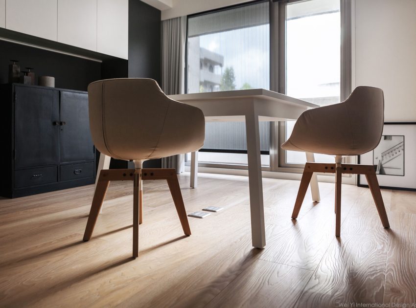 A 30-Year-Old Apartment Becomes an Elegant and Warm Home in Taipei, Taiwan by Wei Yi International Design Associates (15)