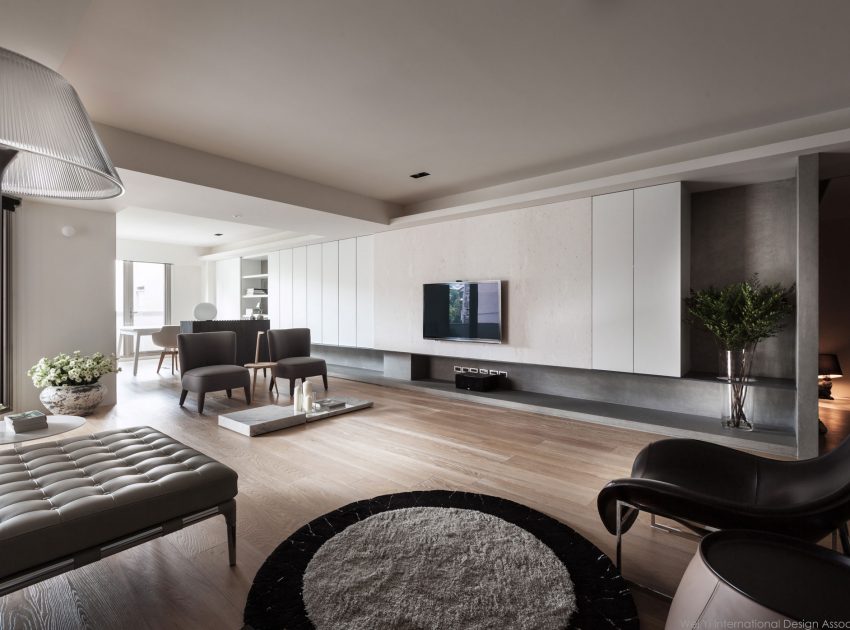 A 30-Year-Old Apartment Becomes an Elegant and Warm Home in Taipei, Taiwan by Wei Yi International Design Associates (2)