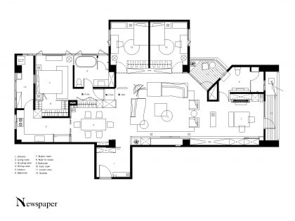 A 30-Year-Old Apartment Becomes an Elegant and Warm Home in Taipei, Taiwan by Wei Yi International Design Associates (28)