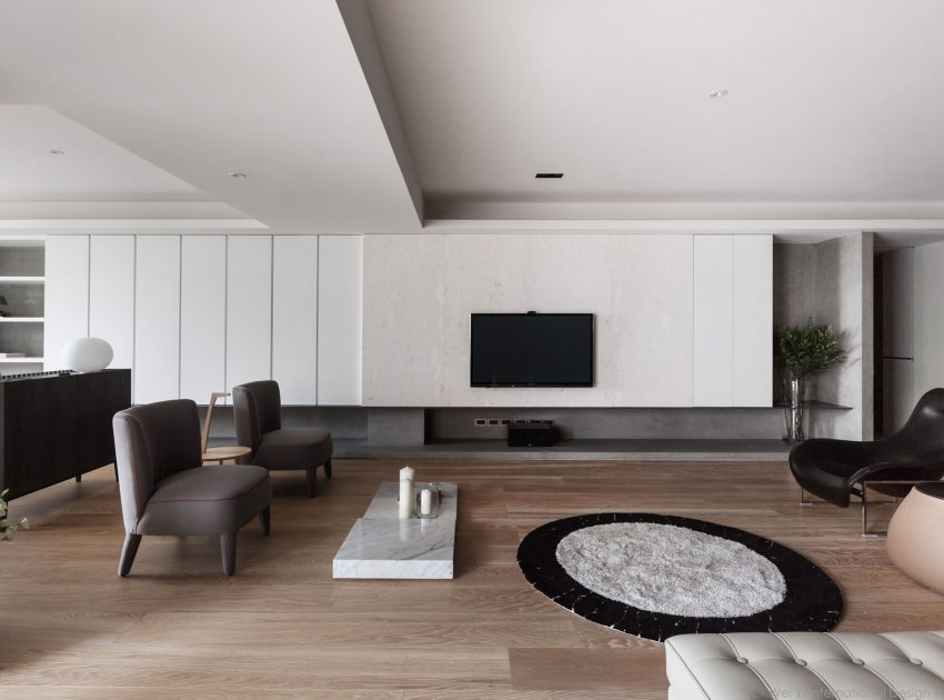 A 30-Year-Old Apartment Becomes an Elegant and Warm Home in Taipei, Taiwan by Wei Yi International Design Associates (3)