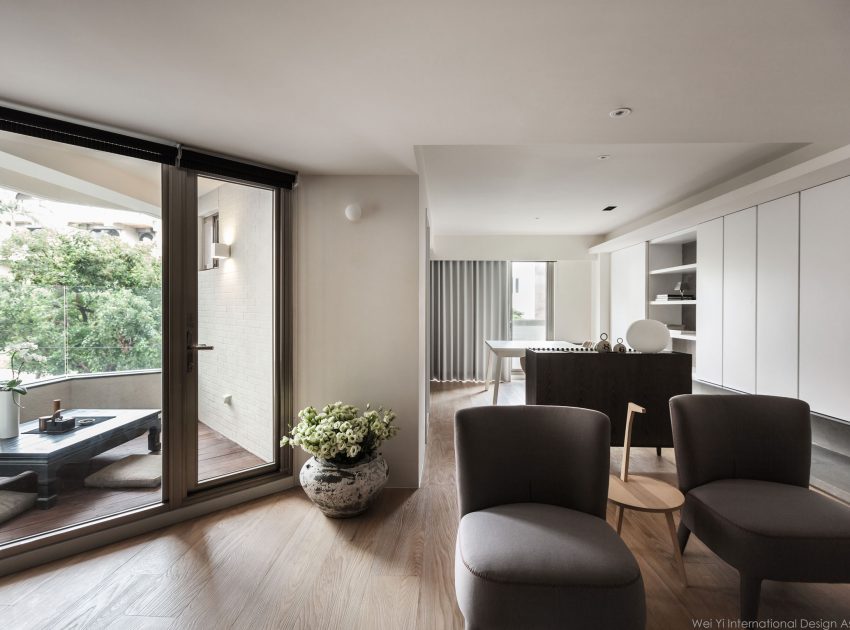 A 30-Year-Old Apartment Becomes an Elegant and Warm Home in Taipei, Taiwan by Wei Yi International Design Associates (4)