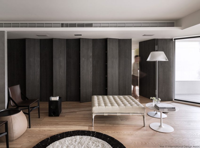 A 30-Year-Old Apartment Becomes an Elegant and Warm Home in Taipei, Taiwan by Wei Yi International Design Associates (5)