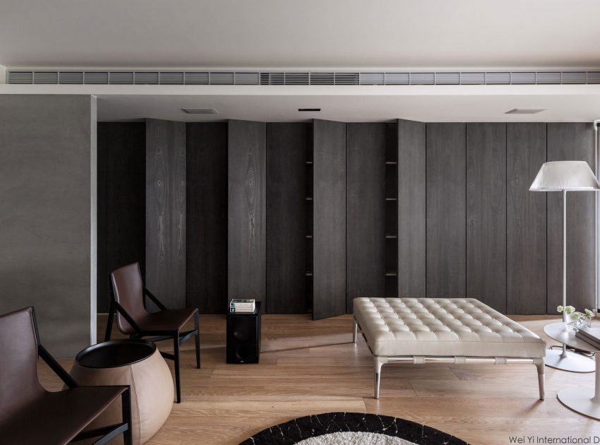 A 30-Year-Old Apartment Becomes an Elegant and Warm Home in Taipei, Taiwan by Wei Yi International Design Associates (6)