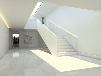 A Beautiful Contemporary House with Pool and Roof Terrace in Madrid, Spain by Fran Silvestre Arquitectos (13)