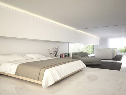 A Beautiful Contemporary House with Pool and Roof Terrace in Madrid, Spain by Fran Silvestre Arquitectos (15)