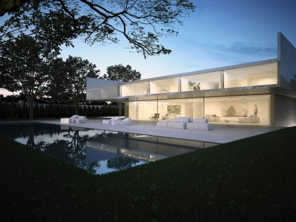 A Beautiful Contemporary House with Pool and Roof Terrace in Madrid, Spain by Fran Silvestre Arquitectos (25)