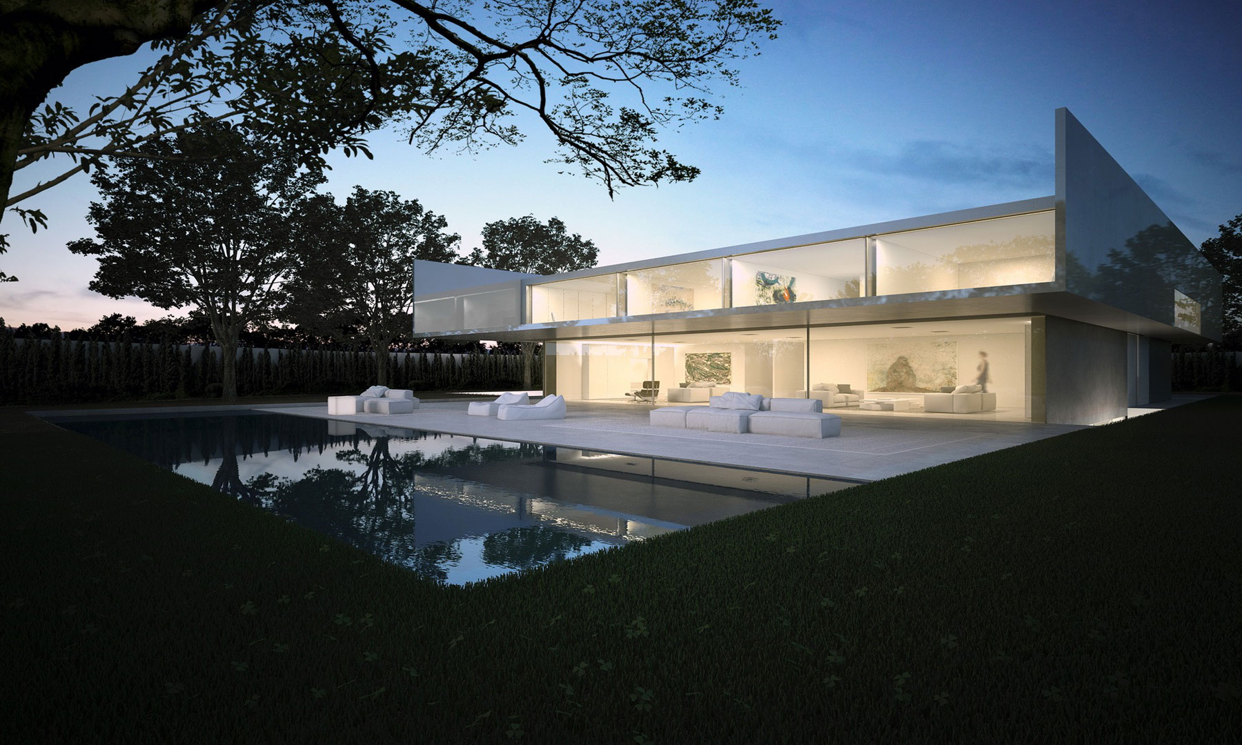 A Beautiful Contemporary House with Pool and Roof Terrace in Madrid, Spain by Fran Silvestre Arquitectos (25)