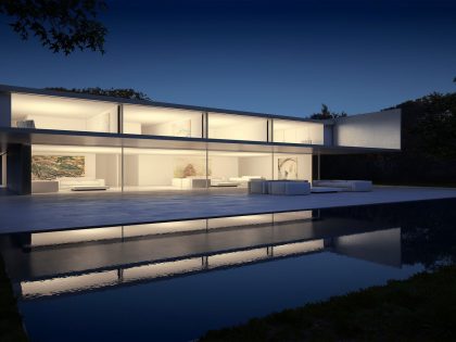 A Beautiful Contemporary House with Pool and Roof Terrace in Madrid, Spain by Fran Silvestre Arquitectos (26)