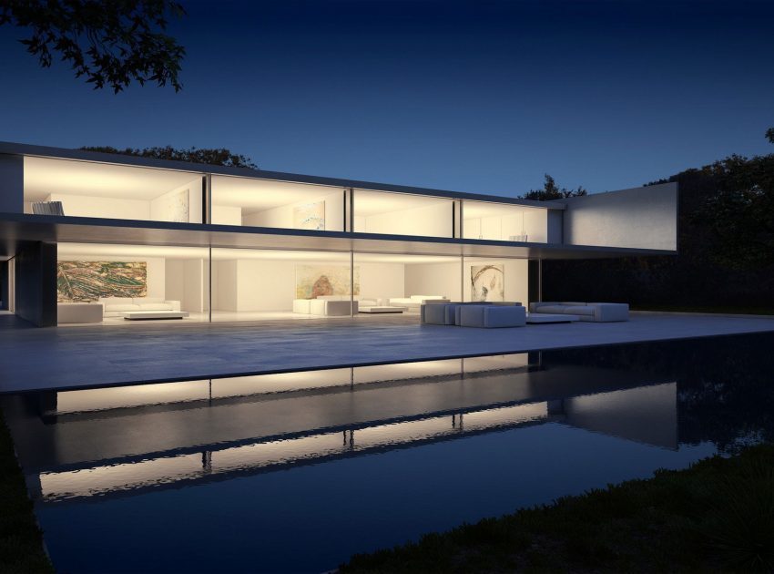 A Beautiful Contemporary House with Pool and Roof Terrace in Madrid, Spain by Fran Silvestre Arquitectos (26)