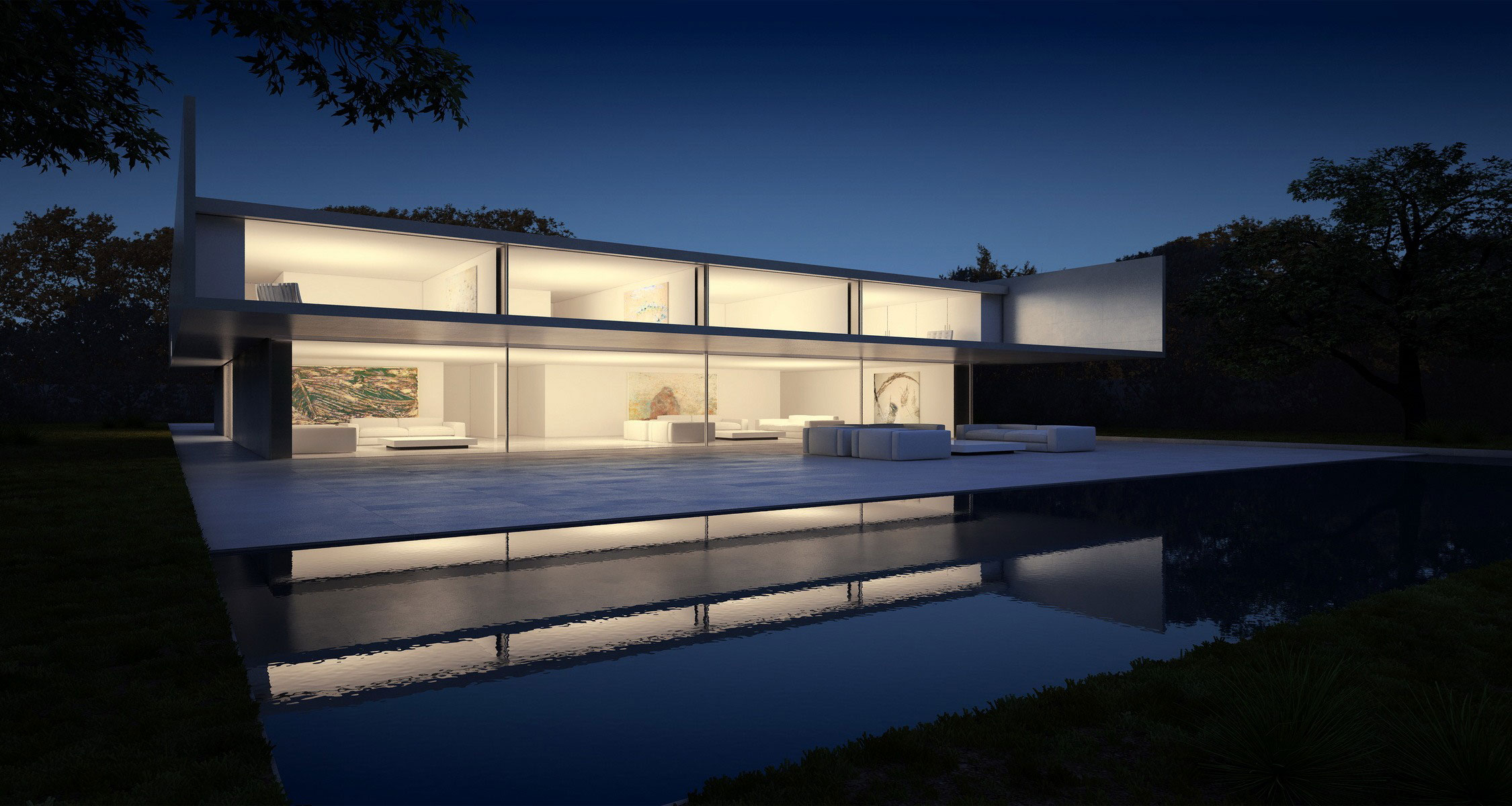 A Beautiful Contemporary House with Pool and Roof Terrace in Madrid, Spain by Fran Silvestre Arquitectos (26)
