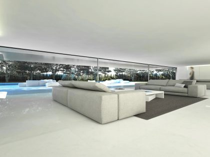 A Beautiful Contemporary House with Pool and Roof Terrace in Madrid, Spain by Fran Silvestre Arquitectos (3)