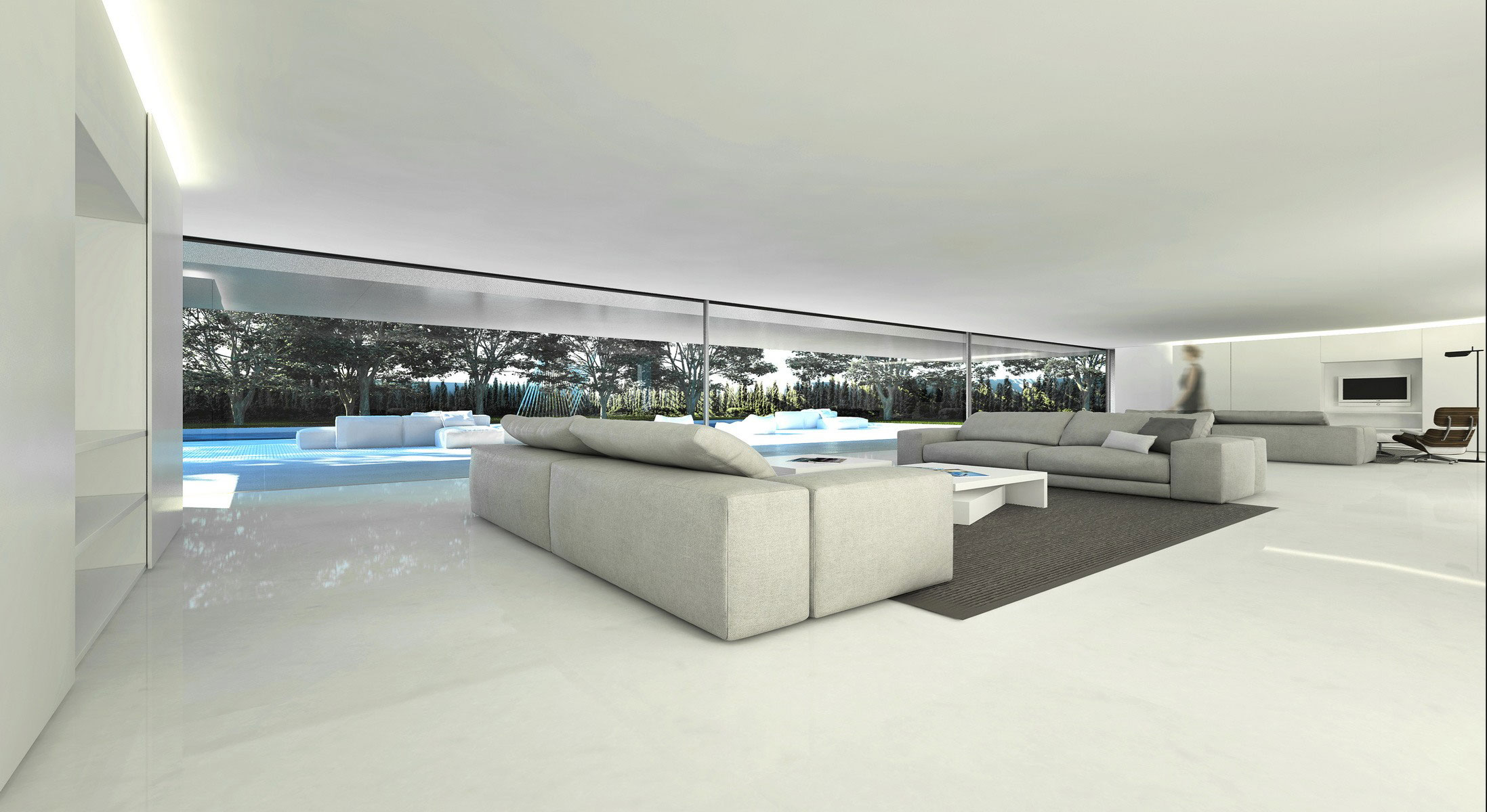 A Beautiful Contemporary House with Pool and Roof Terrace in Madrid, Spain by Fran Silvestre Arquitectos (3)