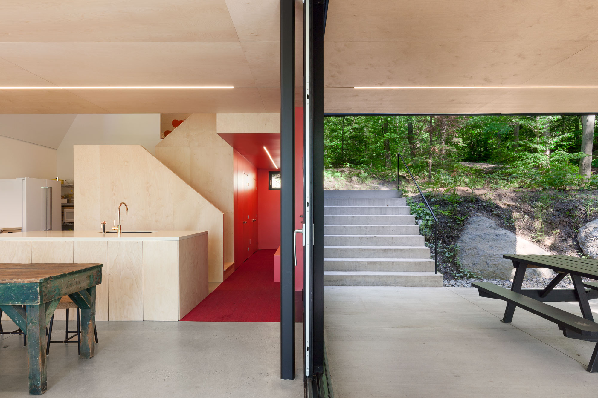 A Beautiful Family Home Nestled in the Woods of Quebec by Jean Verville architecte (10)