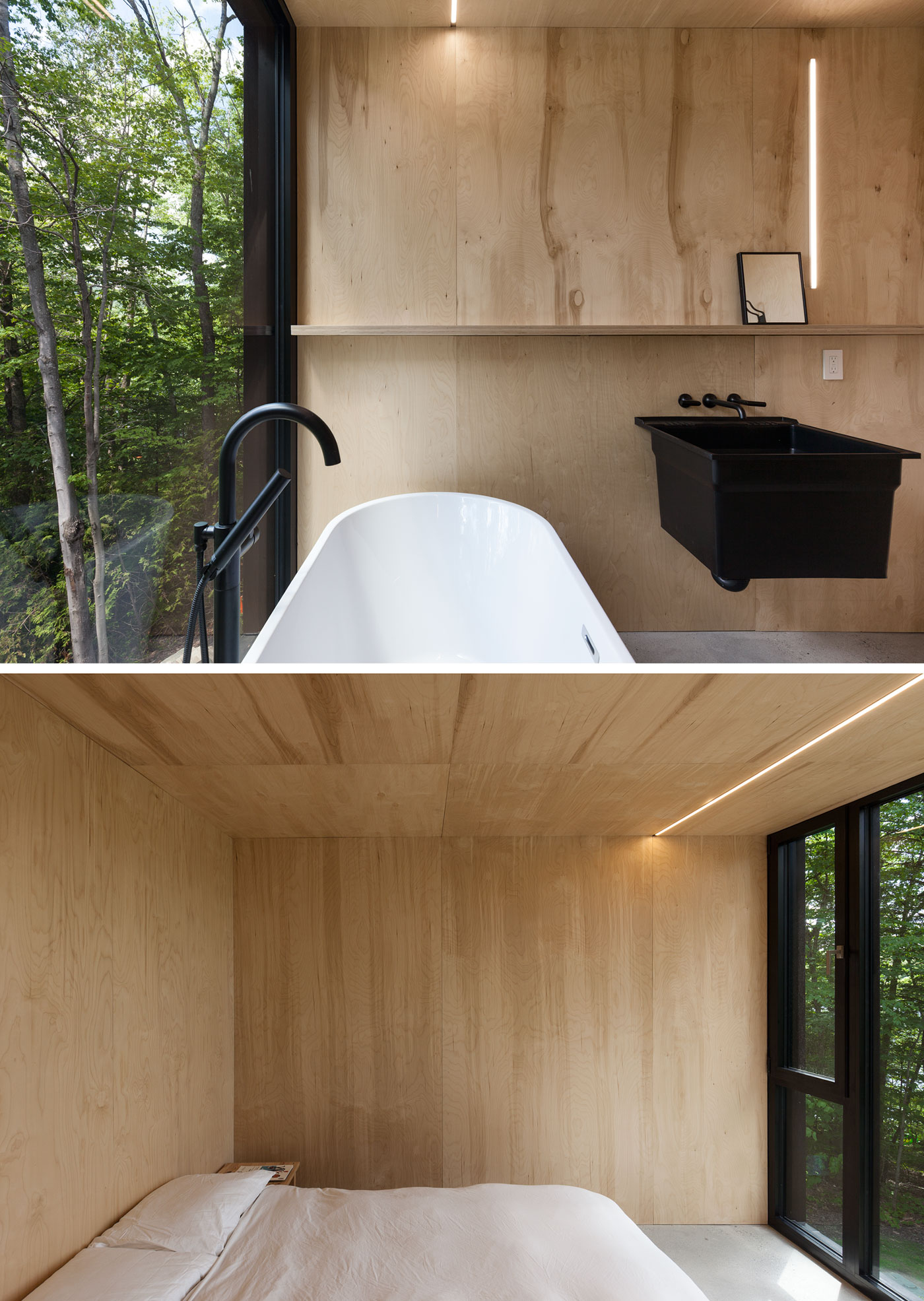 A Beautiful Family Home Nestled in the Woods of Quebec by Jean Verville architecte (19)