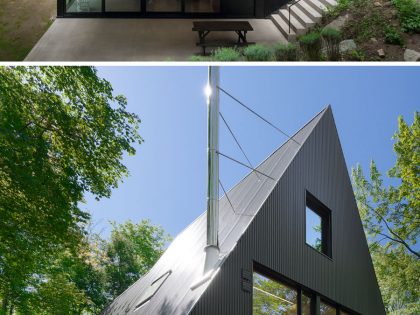 A Beautiful Family Home Nestled in the Woods of Quebec by Jean Verville architecte (8)