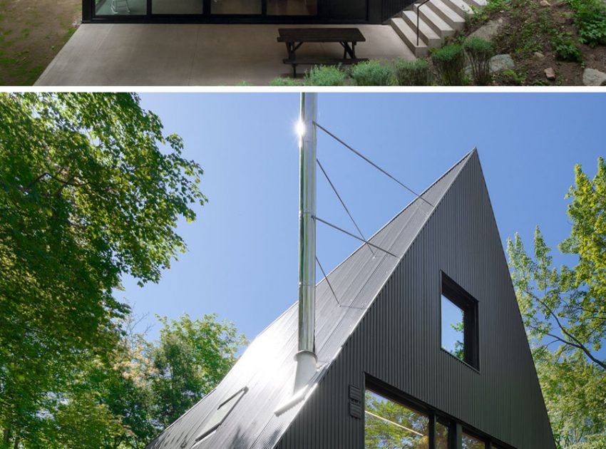 A Beautiful Family Home Nestled in the Woods of Quebec by Jean Verville architecte (8)