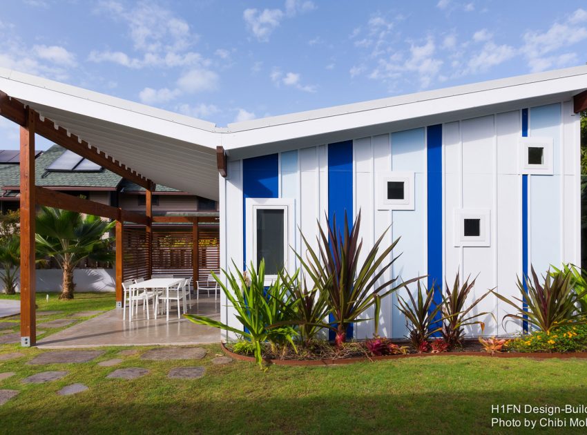 A Beautiful Modern Beach House with a Unique Twist in Kailua, Hawaii by H1+FN Design Build Collaborative (5)